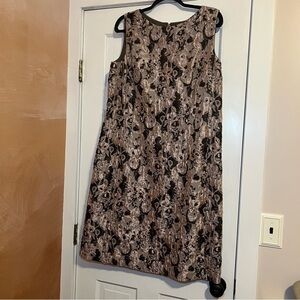 #98 LAFAYETTE 148 NEW YORK METALLIC PATTERN MINI DRESS SIZE 14